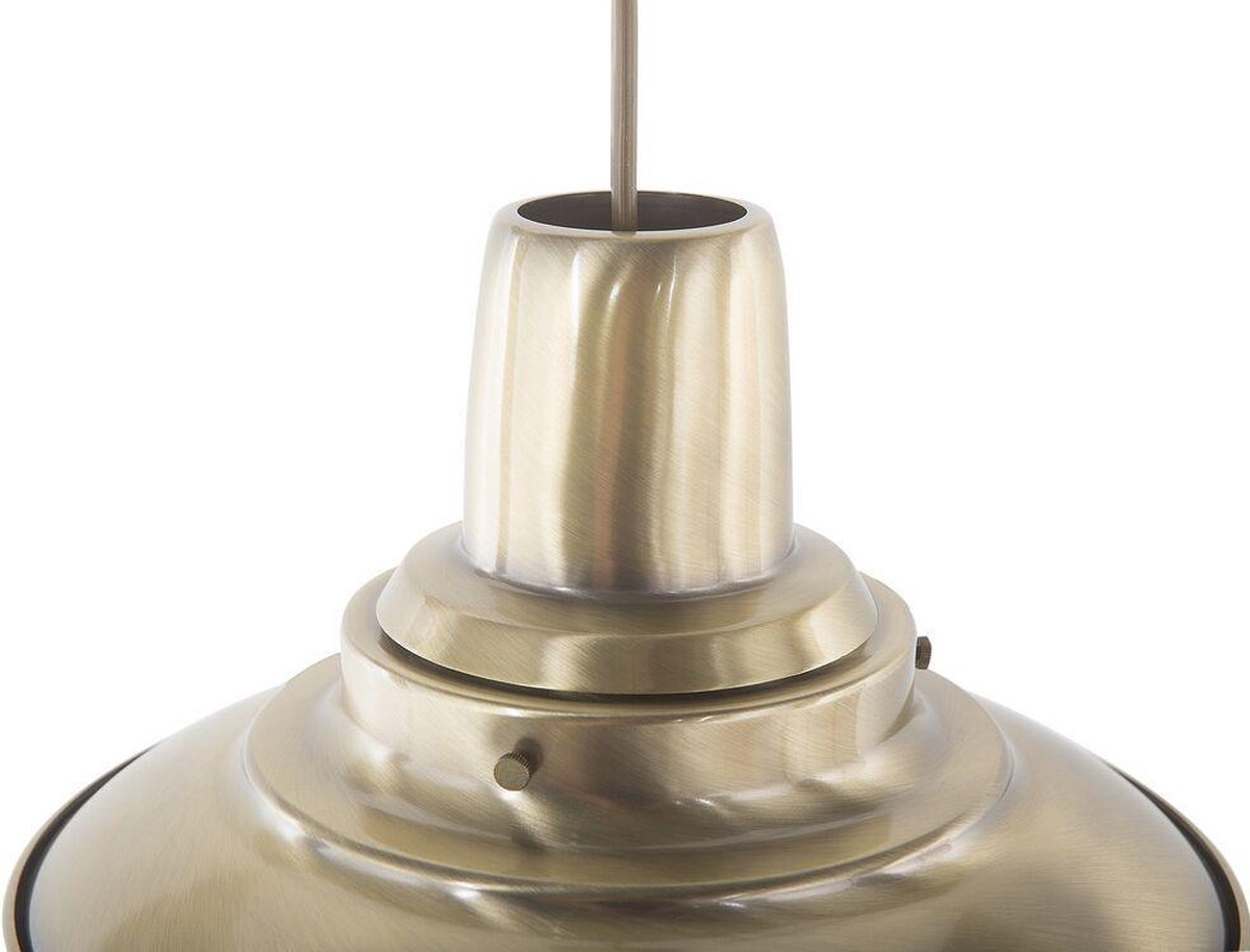 Beliani Pinega Hanglamp Metaal 29 X 29 Cm - Goud