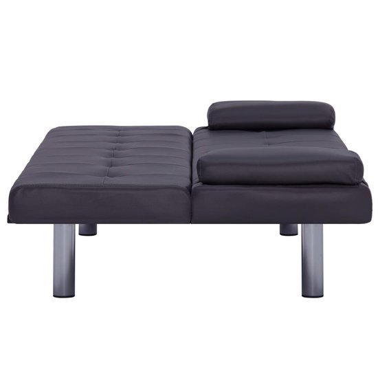 Vidaxl Slaapbank Met Twee Kussens Kunstleer - Bruin