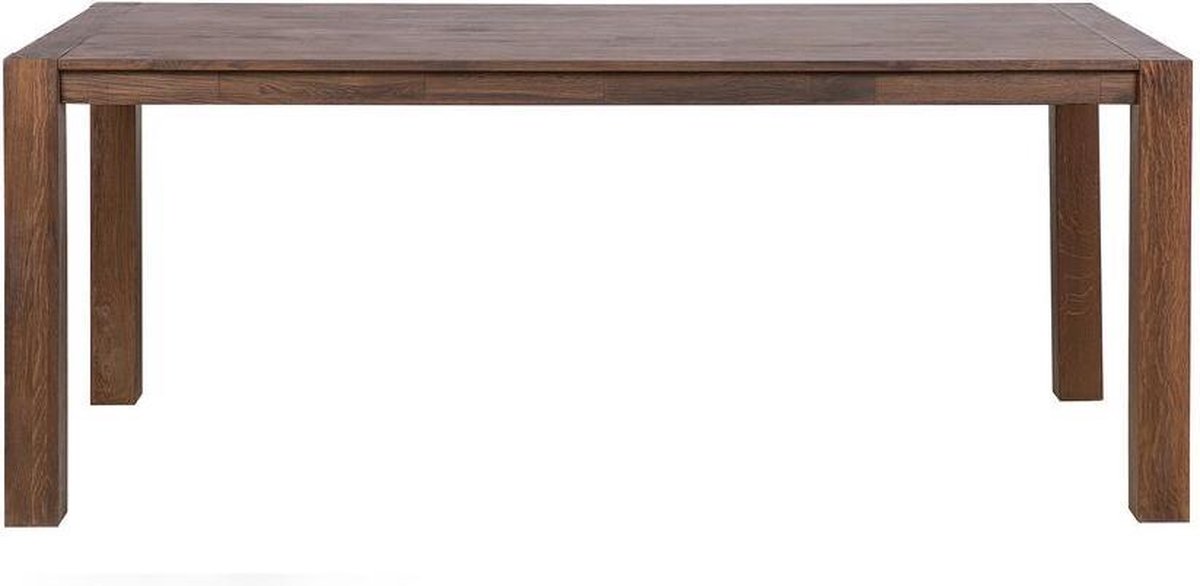 Beliani Natura Eettafel Eikenhout 85 X 150 Cm - Bruin