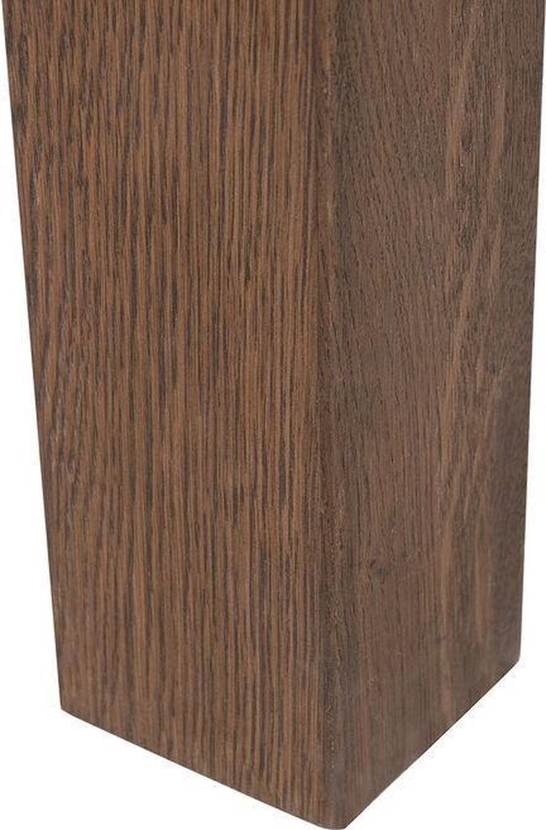 Beliani Natura Eettafel Eikenhout 85 X 150 Cm - Bruin