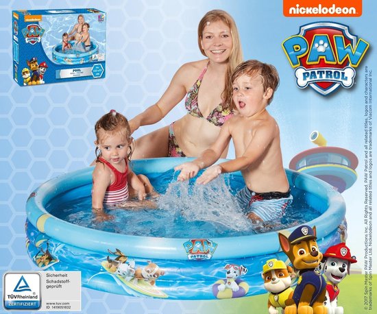 Happy People Opblaaszwembad Paw Patrol 122 X 23 Cm - Blauw
