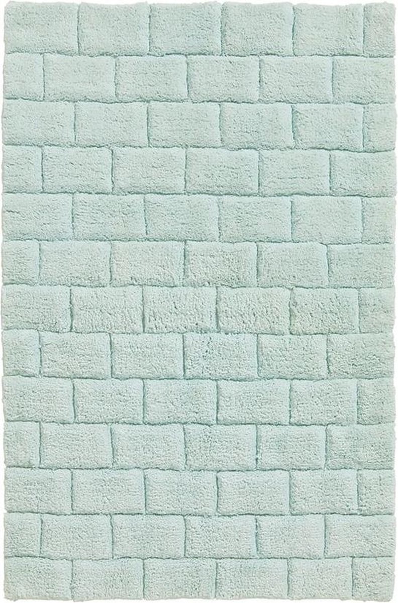 Seahorse Metro Badmat - 100% Katoen - Badmat (60x90 Cm) - Lily Green - Groen