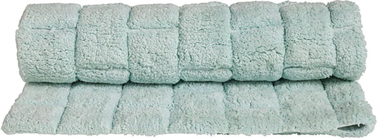 Seahorse Metro Badmat - 100% Katoen - Badmat (60x90 Cm) - Lily Green - Groen