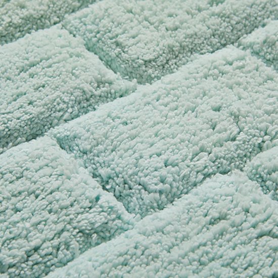 Seahorse Metro Badmat - 100% Katoen - Badmat (60x90 Cm) - Lily Green - Groen