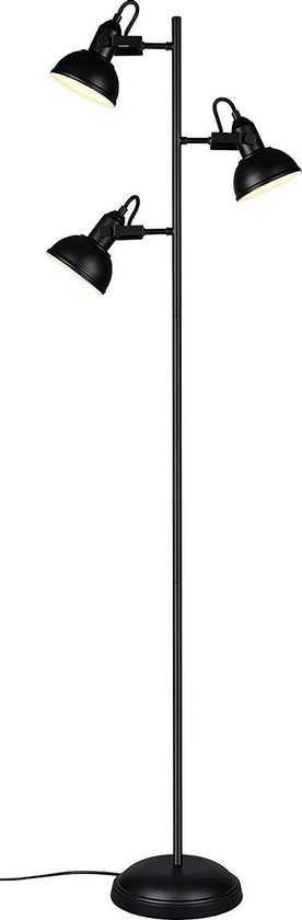 TRIO Reality - Vloerlamp Gina Mat - Zwart