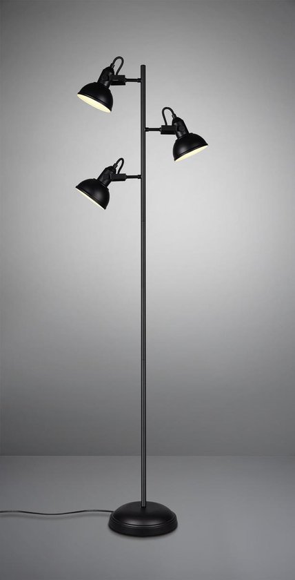 TRIO Reality - Vloerlamp Gina Mat - Zwart