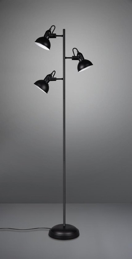 TRIO Reality - Vloerlamp Gina Mat - Zwart