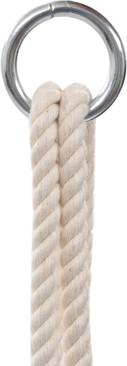 Vidaxl Babyschommel Met Veiligheidsgordel Katoen Hout - Blauw