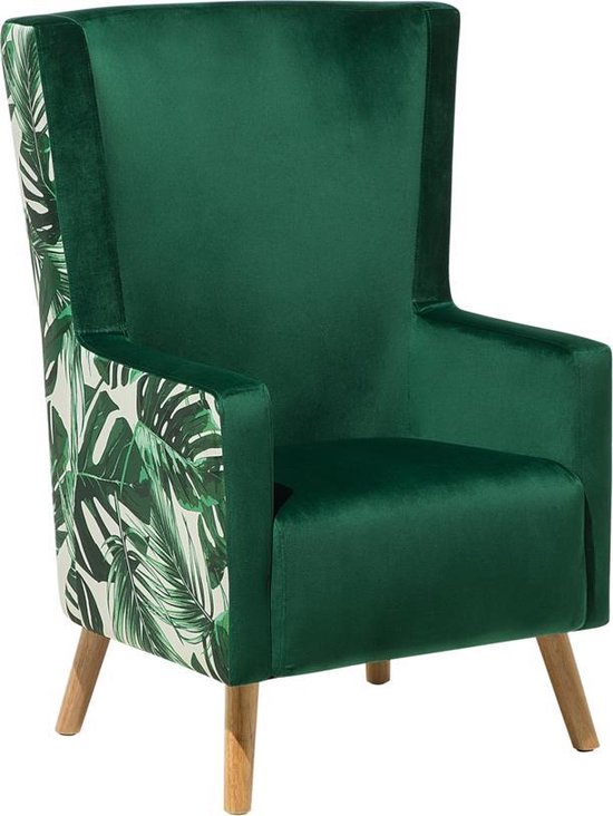 Beliani Oneida Fauteuil Polyester 60 X 74 Cm - Verde