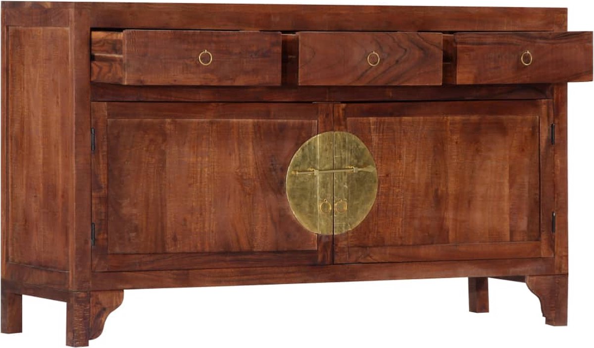 Vidaxl Dressoir 140x40x80 Cm Massief Acaciahout - Bruin
