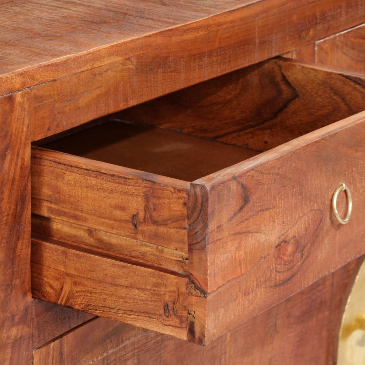 Vidaxl Dressoir 140x40x80 Cm Massief Acaciahout - Bruin