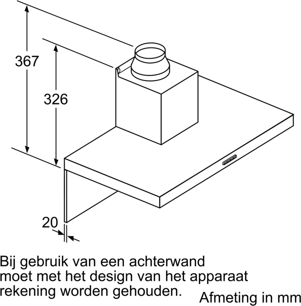 Bosch DWB96DM50 Schouwkap - Silver