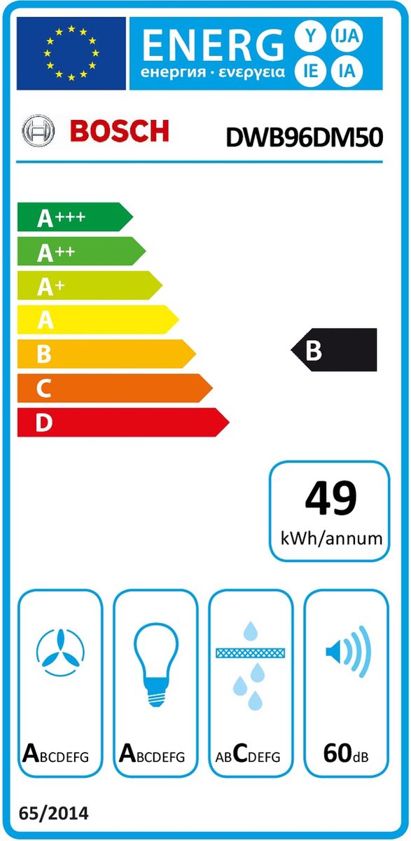 Bosch DWB96DM50 Schouwkap - Silver