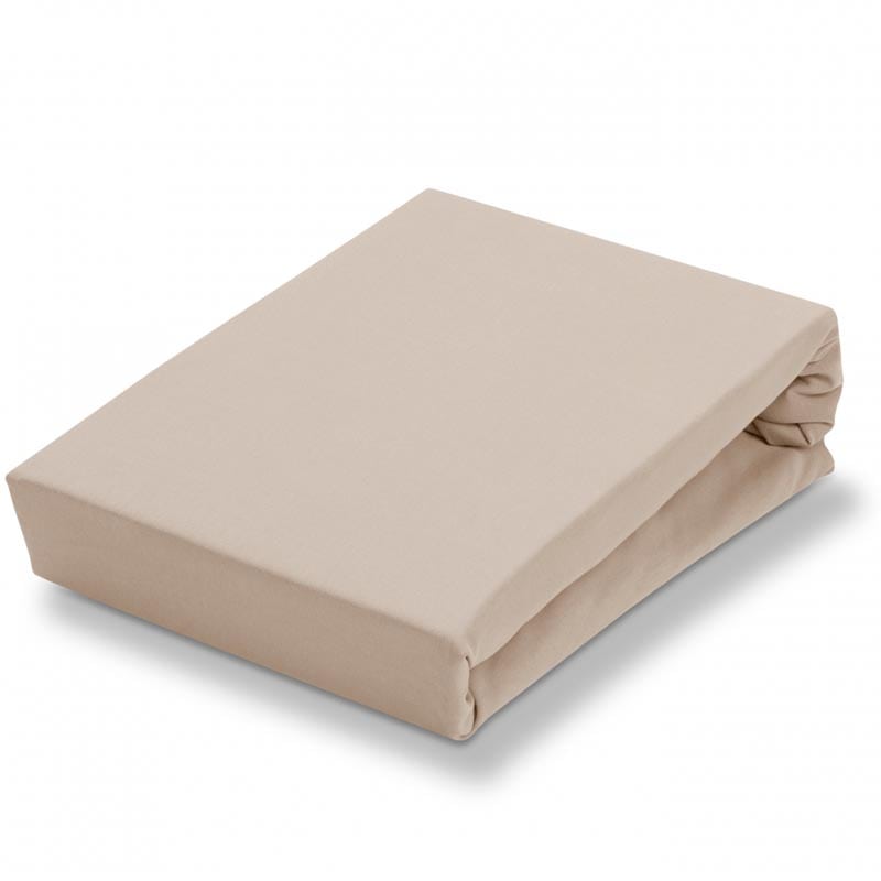 Vandyck Jersey Supreme stretch hoeslaken linen - Beige