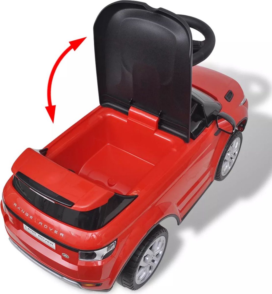 Loopauto Land Rover 348 Met Muziek - Rood