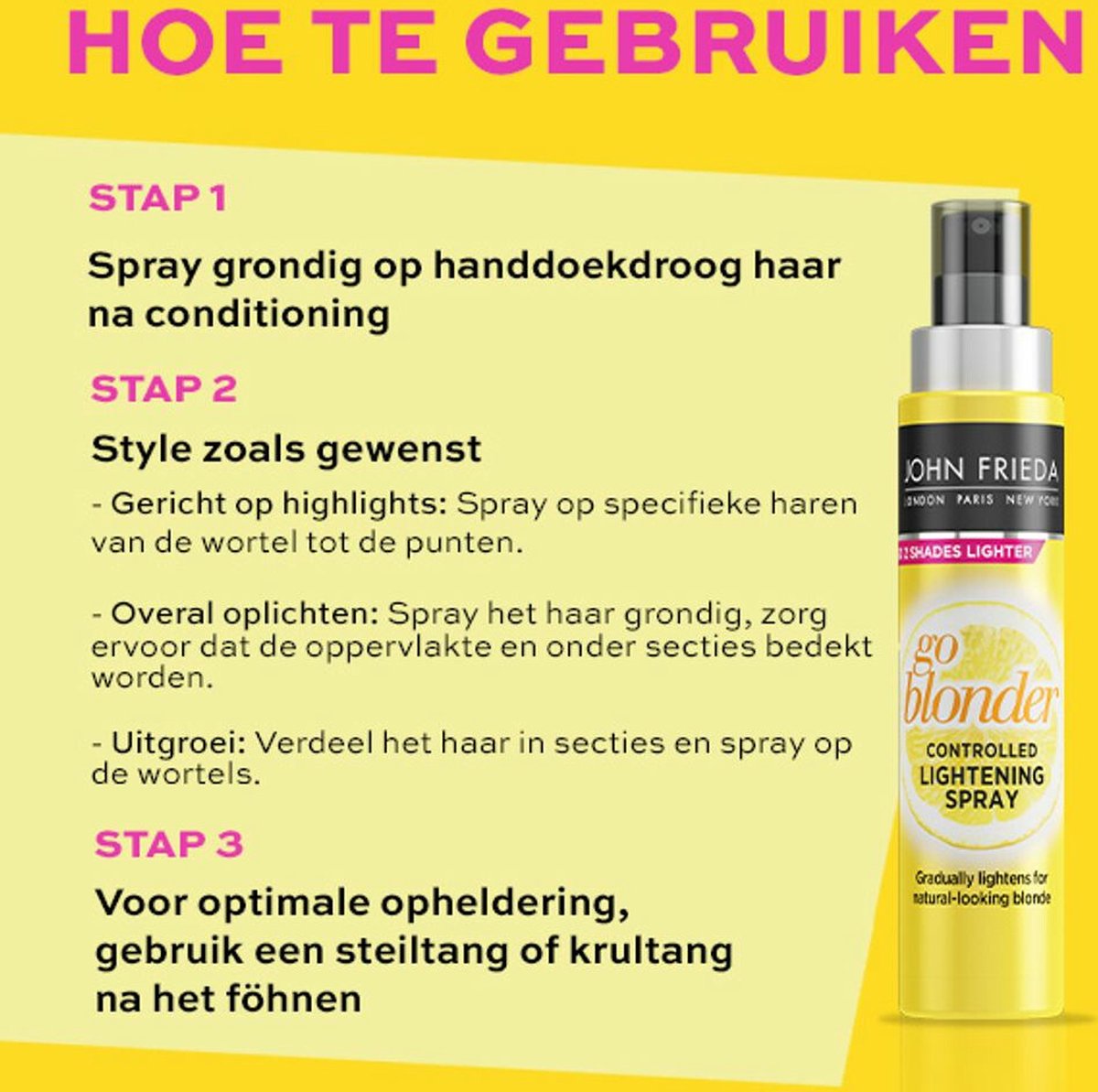 John Frieda Go Blonder Controlled Lightening Spray