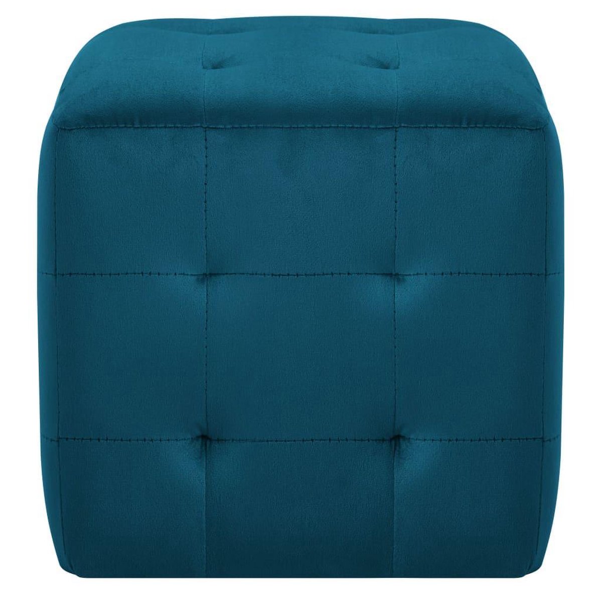 Vidaxl Nachtkastjes 2 St 30x30x30 Cm Fluweel - Blauw