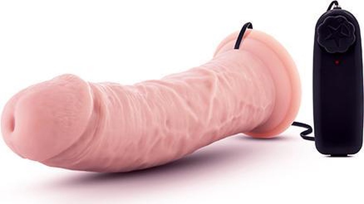 Blush Dr Skin vibrerende dildo 20 cm - Beige