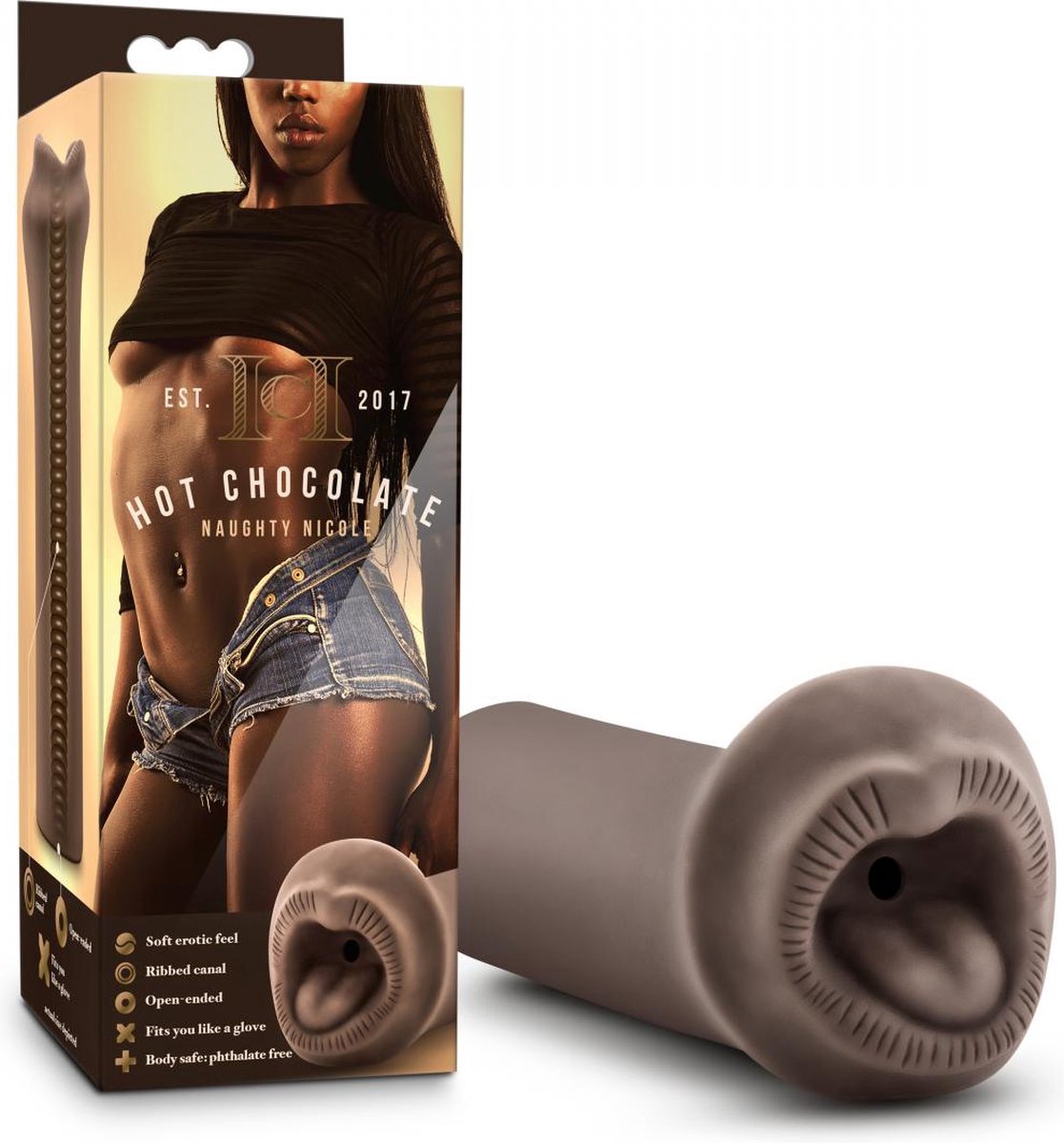 Blush Mond masturbator Nicole Hot Chocolate - Bruin