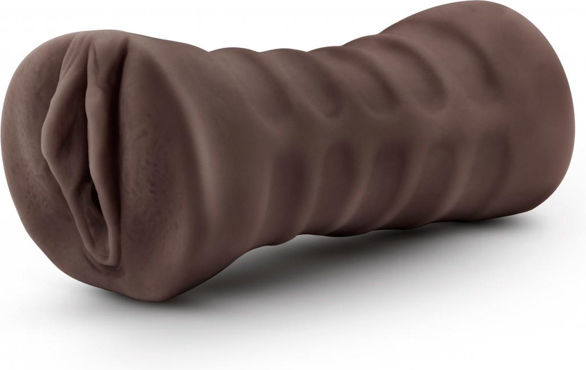 Blush Vagina masturbator Brianna Hot Chocolate met vibratiebullet - Bruin