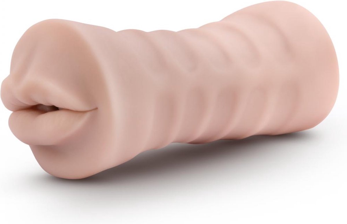 M For Men Mond masturbator Skye met vibratiebullet - Beige