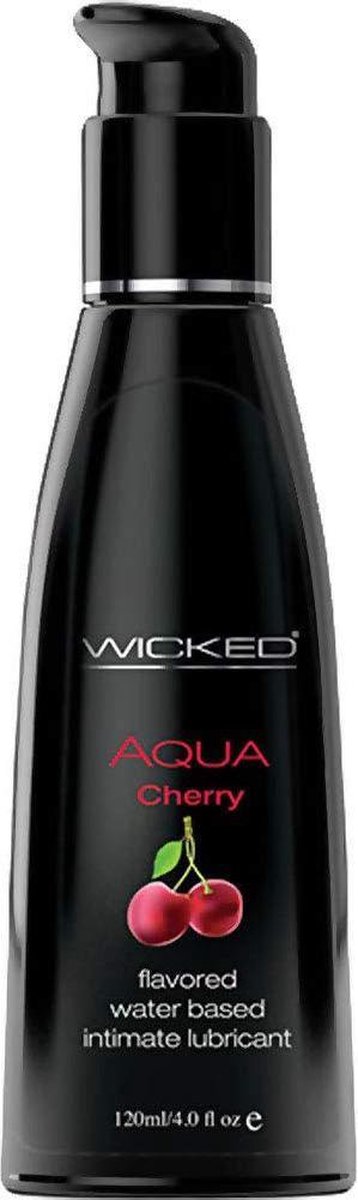 Wicked Aqua glijmiddel kersen smaak 120 ml