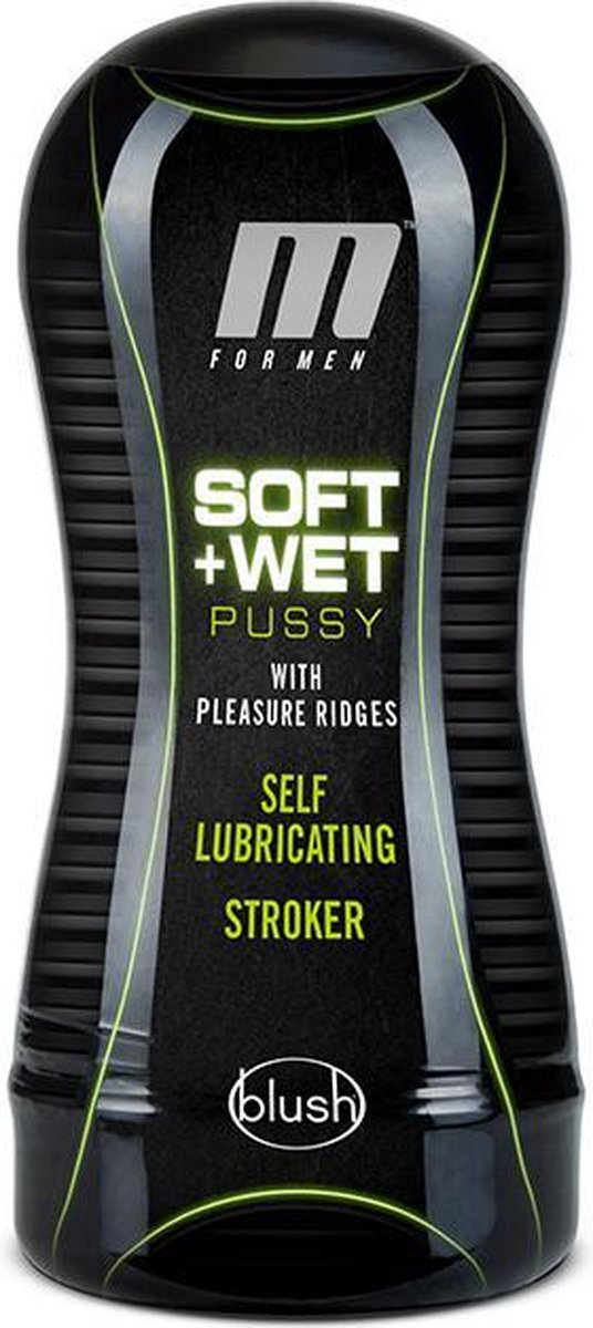 M For Men masturbator met glij-eigenschappen ribbels - Beige