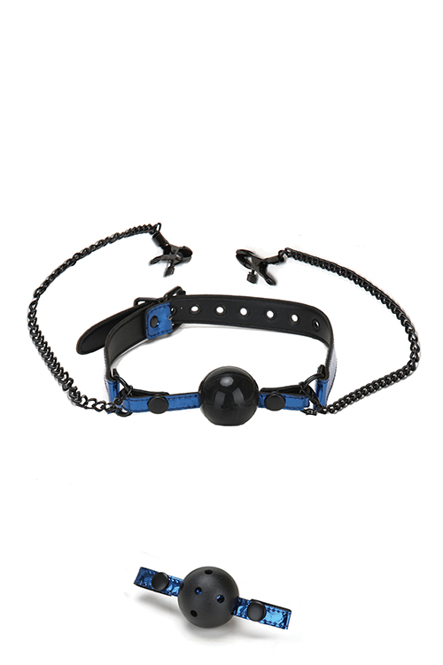 Ball gag met tepelklemmen Whipsmart