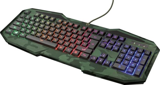 Trust Gxt 830 Rw-c Avonn Gaming Keyboard - Groen