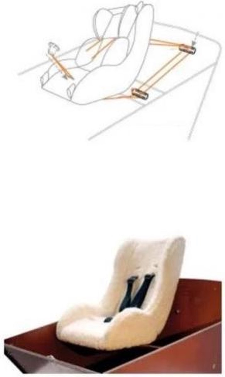 Melia Bakfiets Bevestigingsset (A) Voor Babyschaal - Grijs