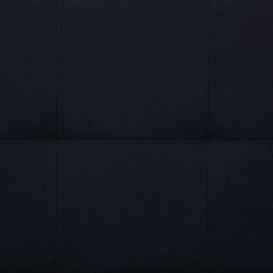 Vidaxl Slaapbank Met Twee Kussens Polyester - Zwart