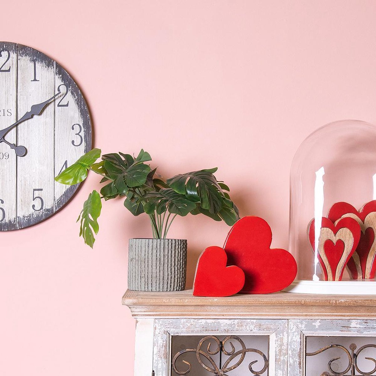 Clayre & Eef Klok Ø 80x5 Cm / 1xc - Bruin