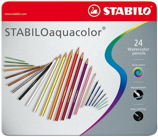 Stabilo Kleurpotlood Aquacolor 24 Potloden