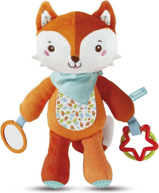 Clementoni Knuffelvos Play With Me 29 Cm Pluche - Oranje