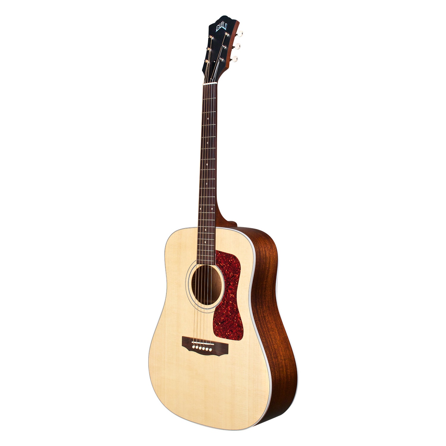 Guild D-40E Natural elektrisch-akoestische westerngitaar met koffer