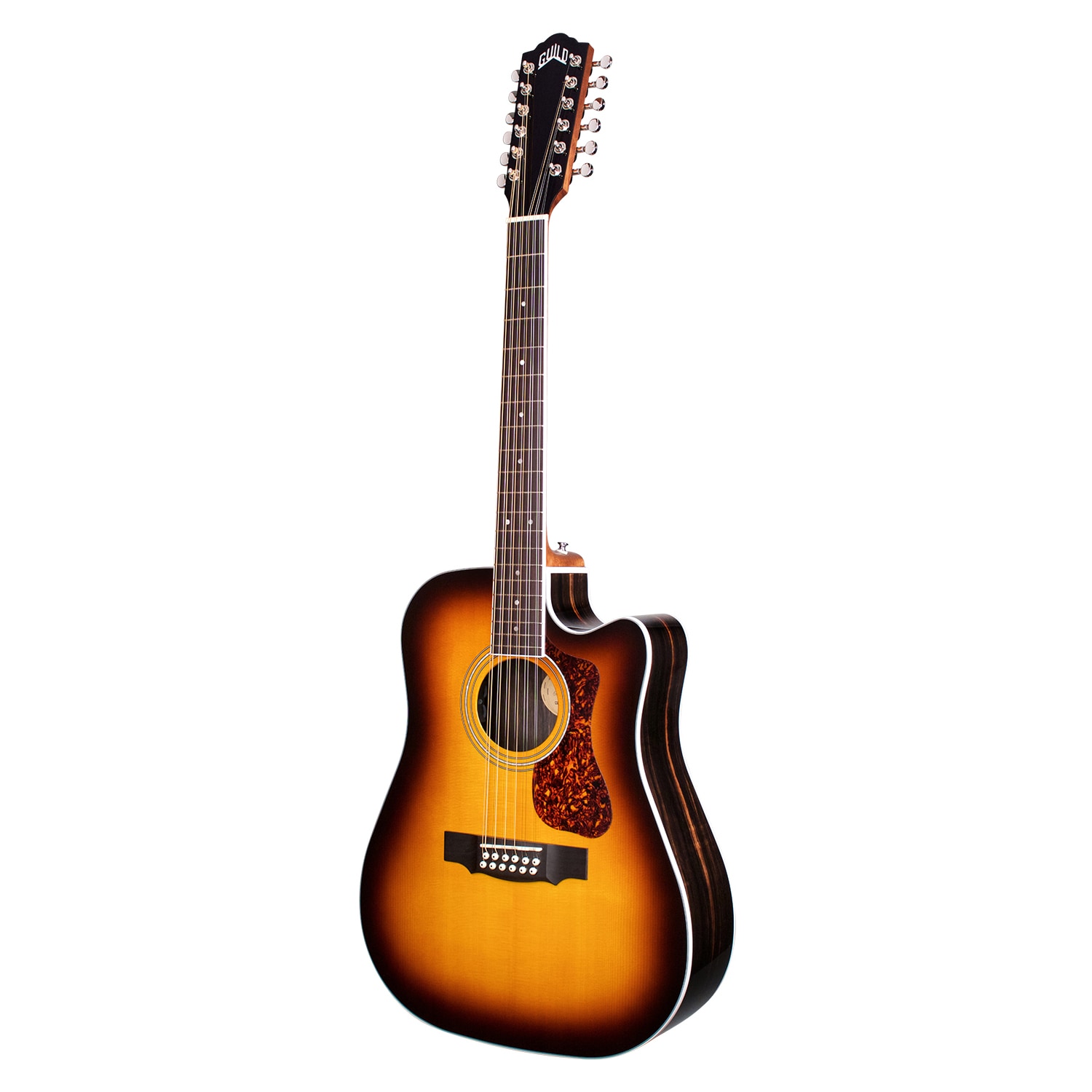 Guild D-2612CE Deluxe Antique Sunburst Westerly 12-snarige elektrisch-akoestische gitaar