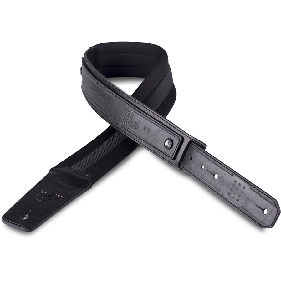 GruvGear SoloStrap Neo gitaarband 2.5 inch breed, zwart