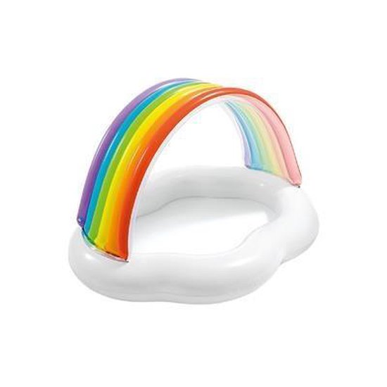 Intex Babybadje Rainbow Cloud 142 X 119 X 84 Cm - Wit