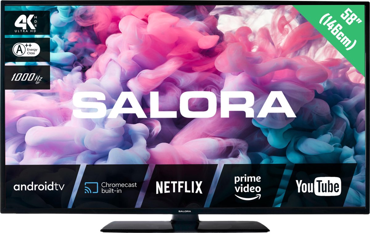 Salora 4K LED TV 58UA330 - Zwart