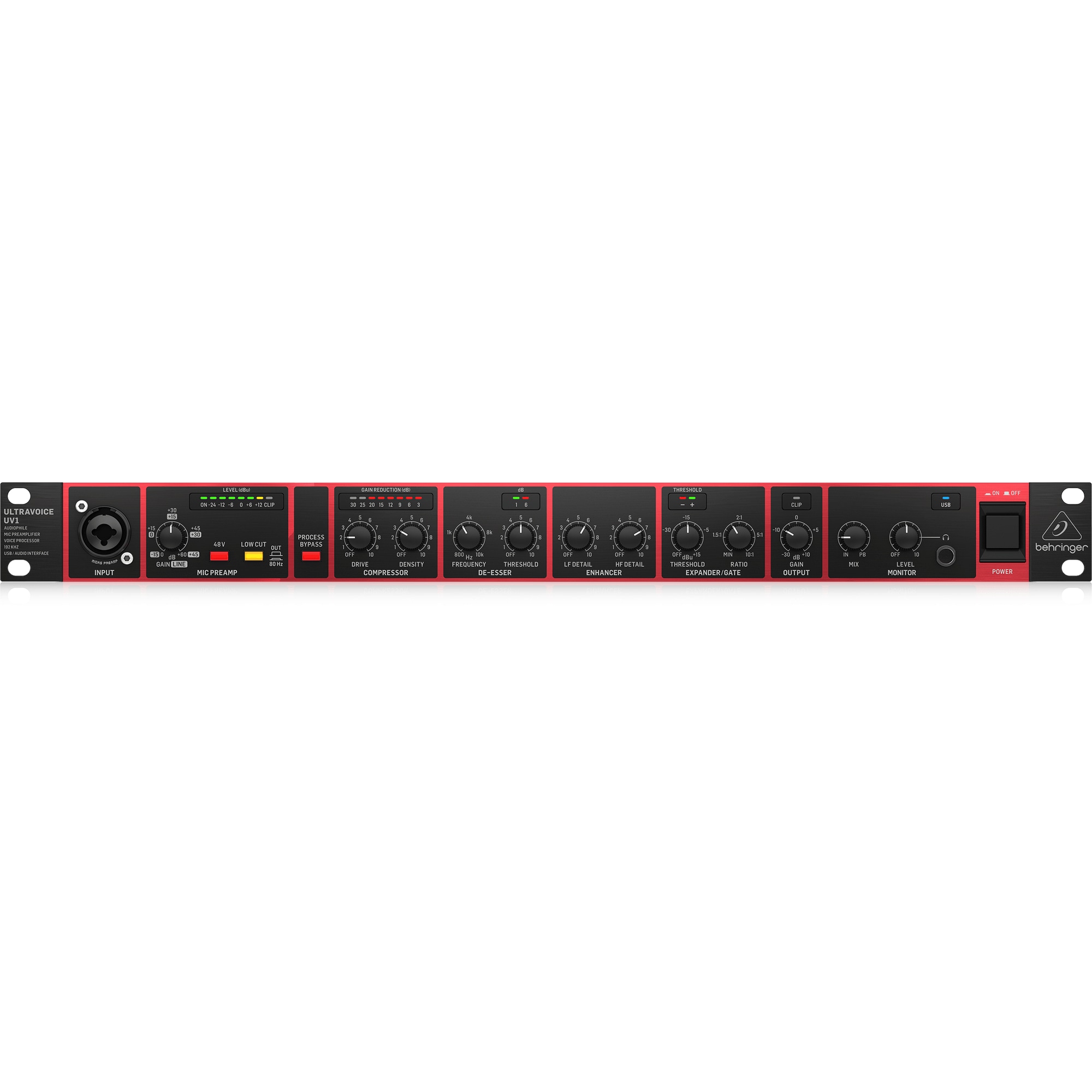 Behringer Ultravoice UV1 Channelstrip en audio interface