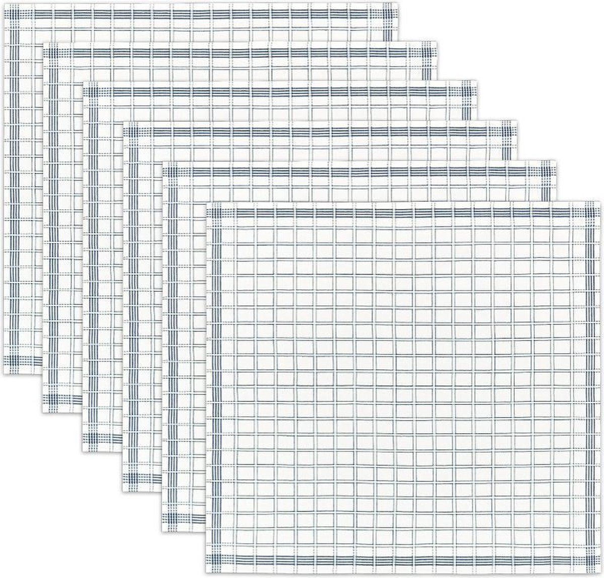 DDDDD Theedoek National Blue (6 Stuks) - Blauw