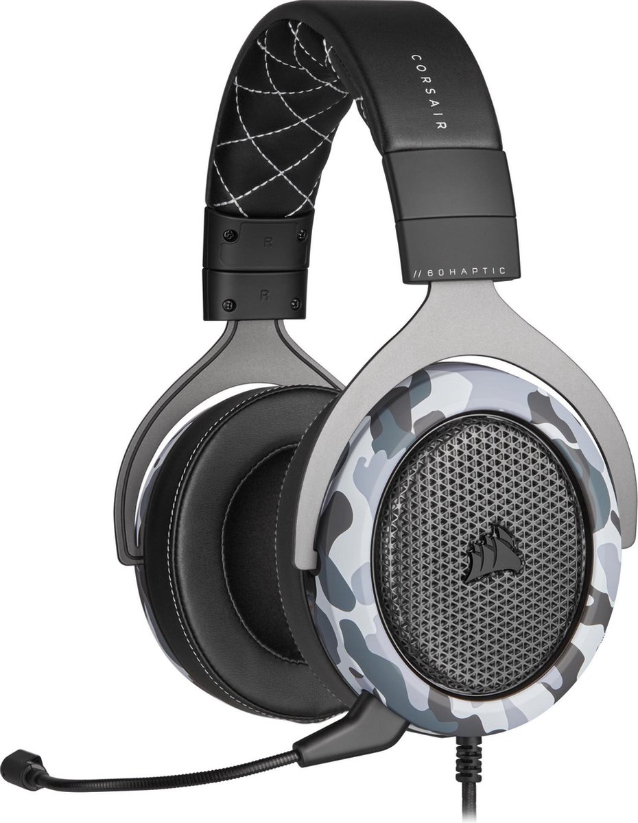 Corsair HS60 Haptic Stereo en Bass Gaming Headset Camo - Zwart