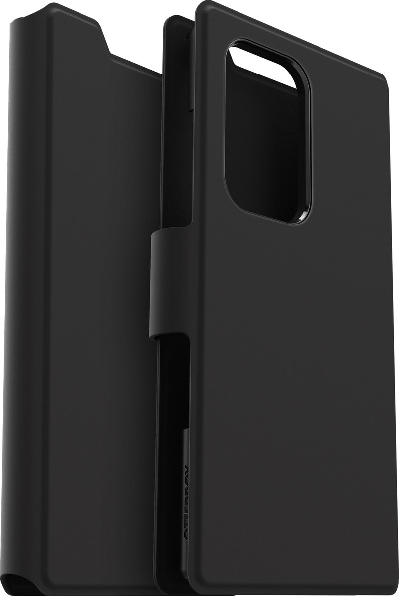 Otterbox Strada Via Samsung Galaxy S22 Ultra Book Case Leer - Zwart