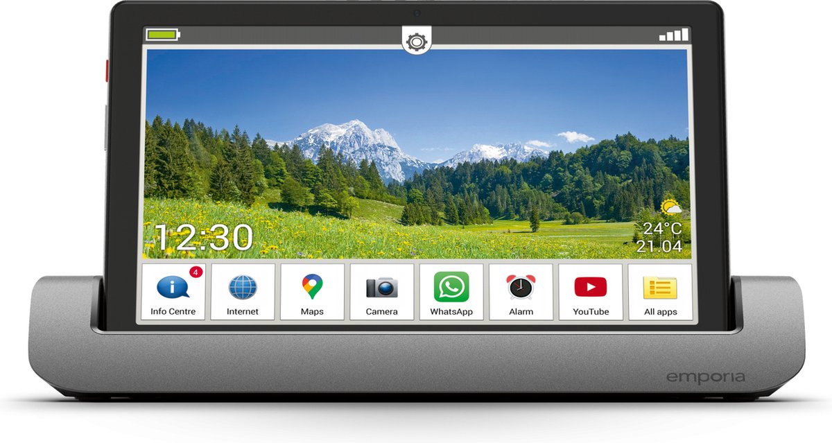 Emporia Senioren Tablet 10.1 inch 32 GB Wifi + 4G - Zwart