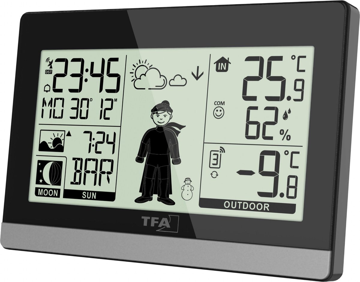 TFA Dostmann Dostmann Weather Boy Black