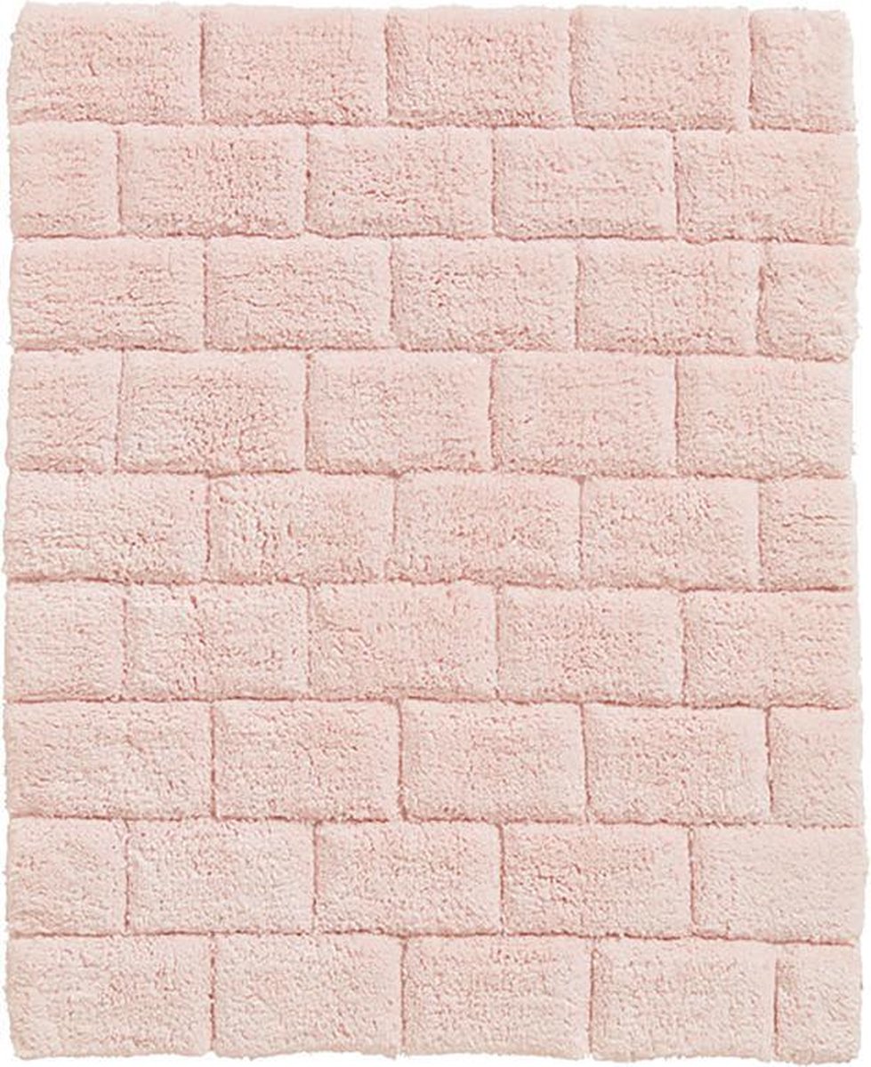 Seahorse Metro Badmat - 100% Katoen - Badmat (50x60 Cm) - Pearl Pink - Paars