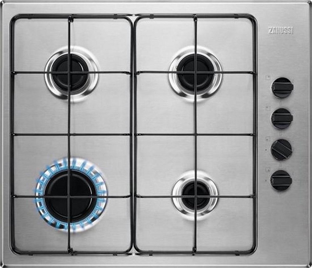 Zanussi gaskookplaat (inbouw) ZGH62414XA - Silver