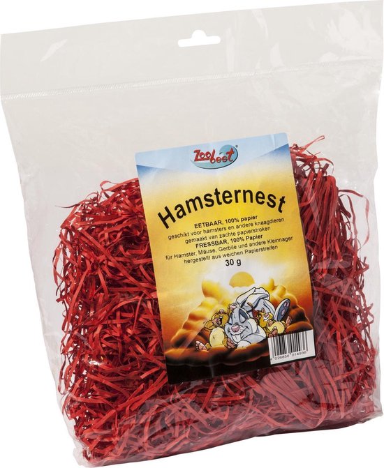 Zoobest Nestmateriaal Papier - Kooi Accessoire - 30 g
