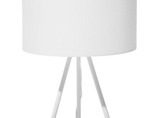 Beliani Tobol Staande Lamp Metaal 60 X 60 Cm - Wit