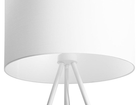Beliani Tobol Staande Lamp Metaal 60 X 60 Cm - Wit